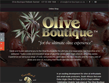 Tablet Screenshot of olive-boutique.co.za